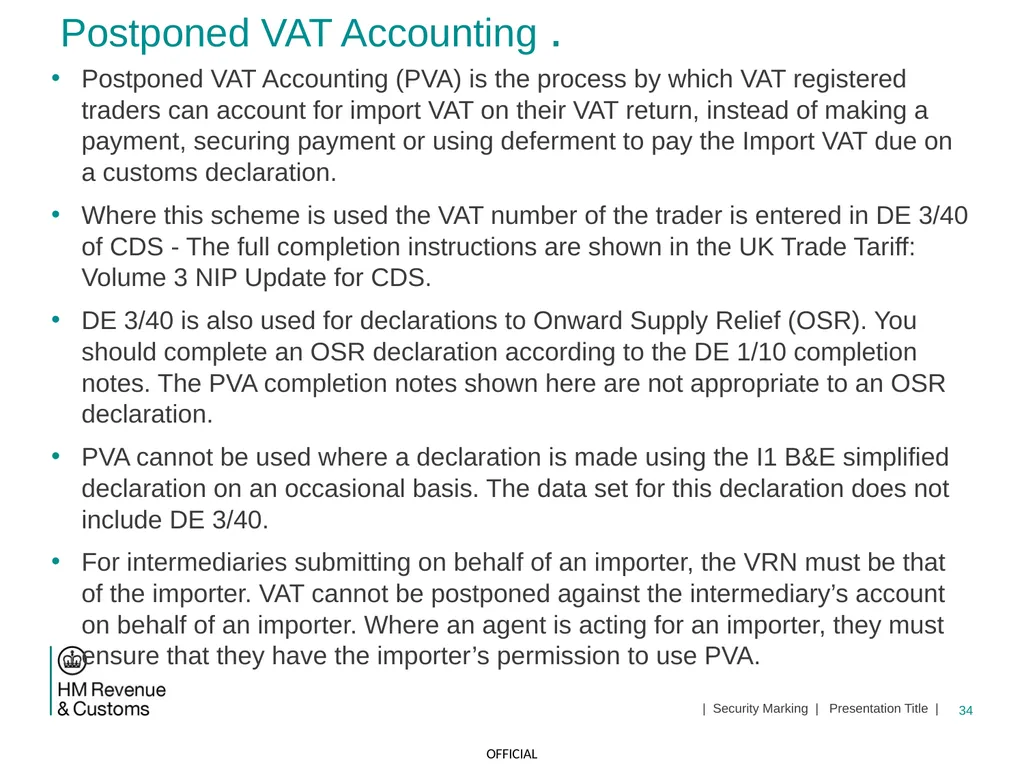 CDS NI Tariff Supplement Module Jan 2021 1 | - slide 34 of 39