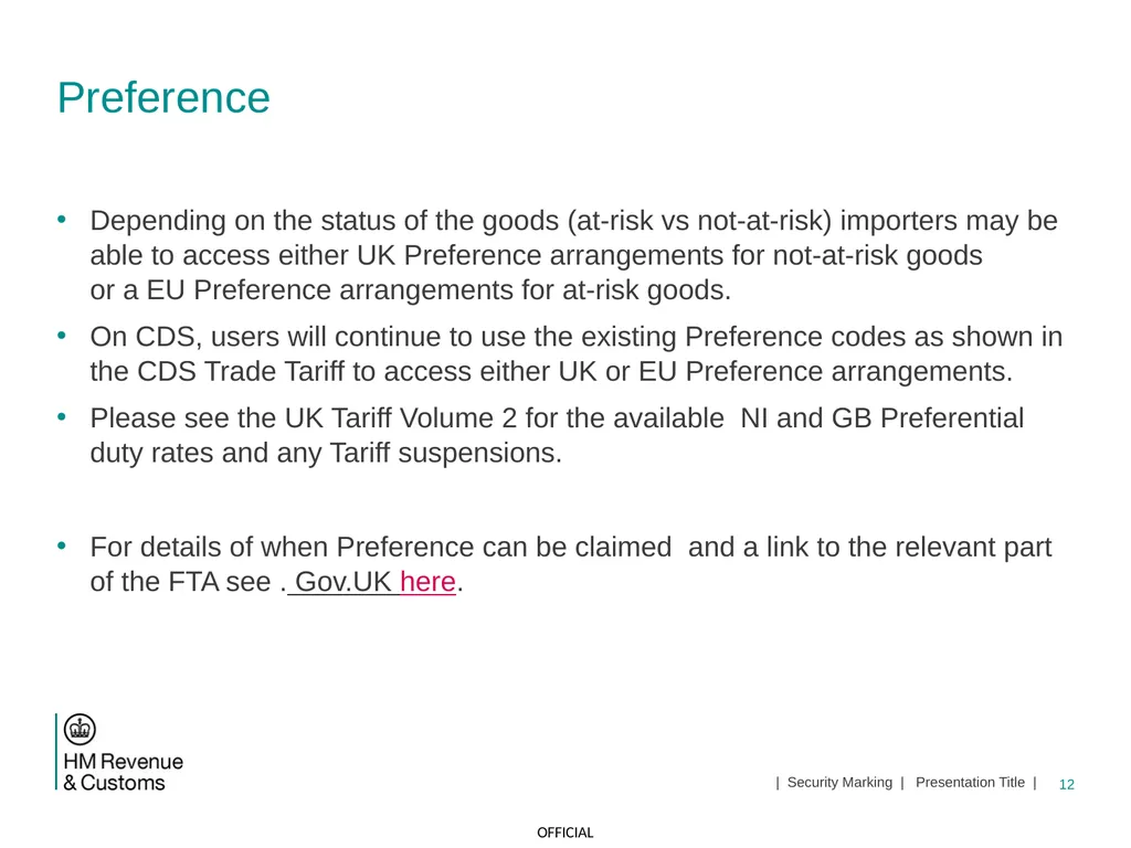 CDS NI Tariff Supplement Module Jan 2021 1 | - slide 12 of 39