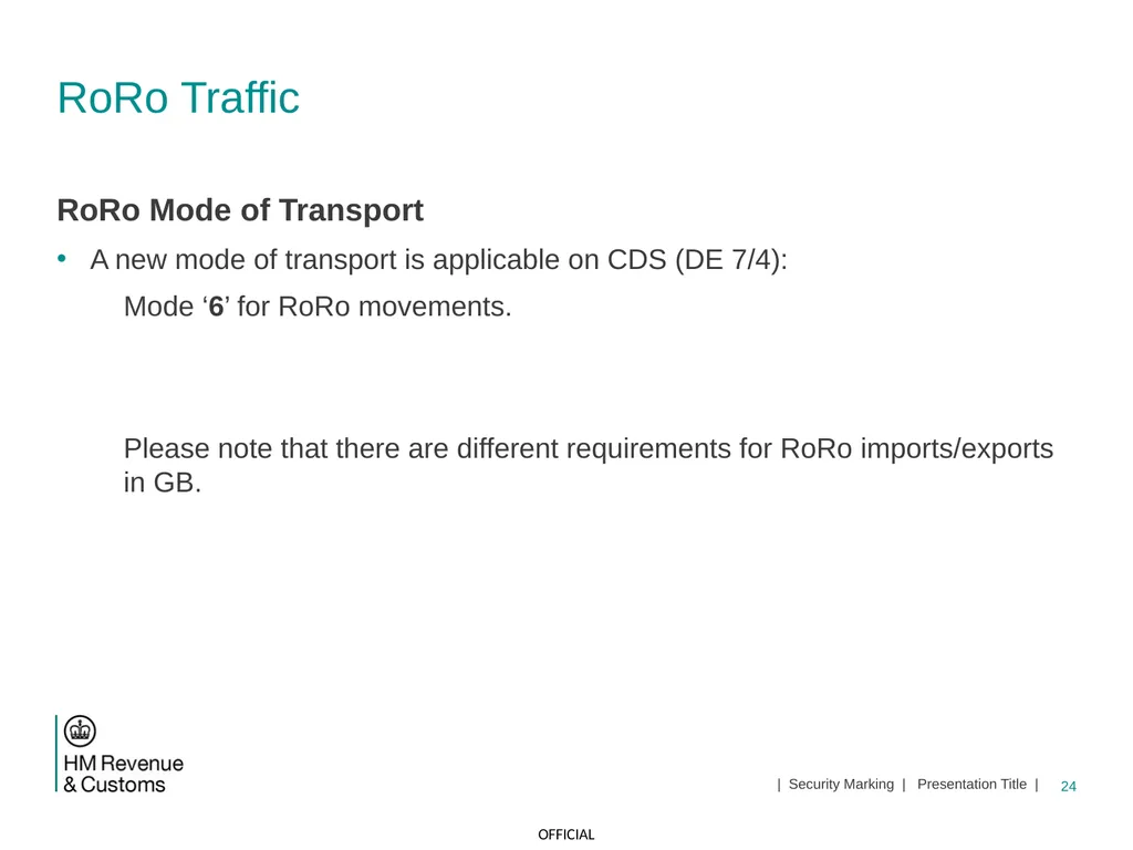 CDS NI Tariff Supplement Module Jan 2021 1 | - slide 24 of 39