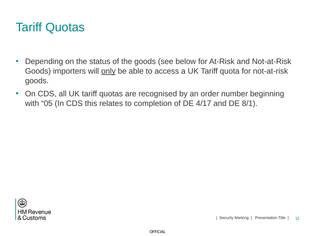 CDS NI Tariff Supplement Module Jan 2021 1 | - slide 11 of 39
