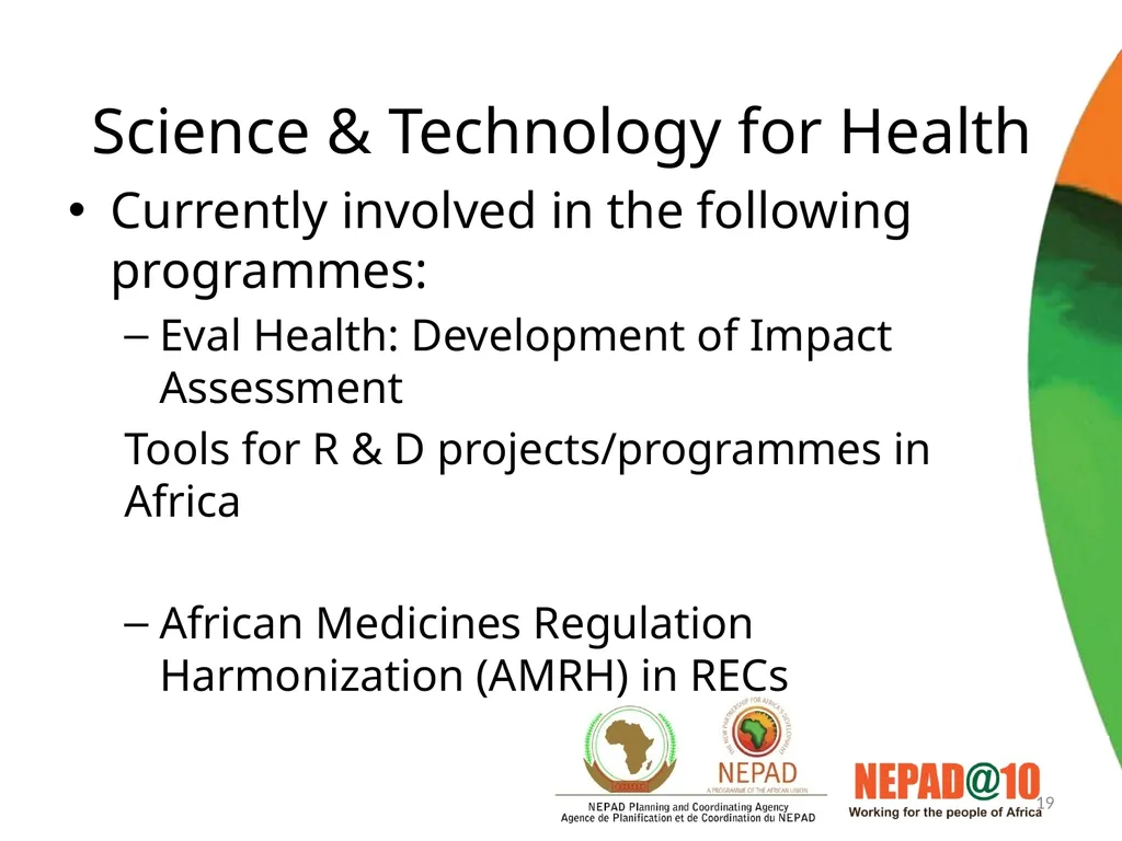 Science Technology and Innovation Programmes in - slide 19 of 35