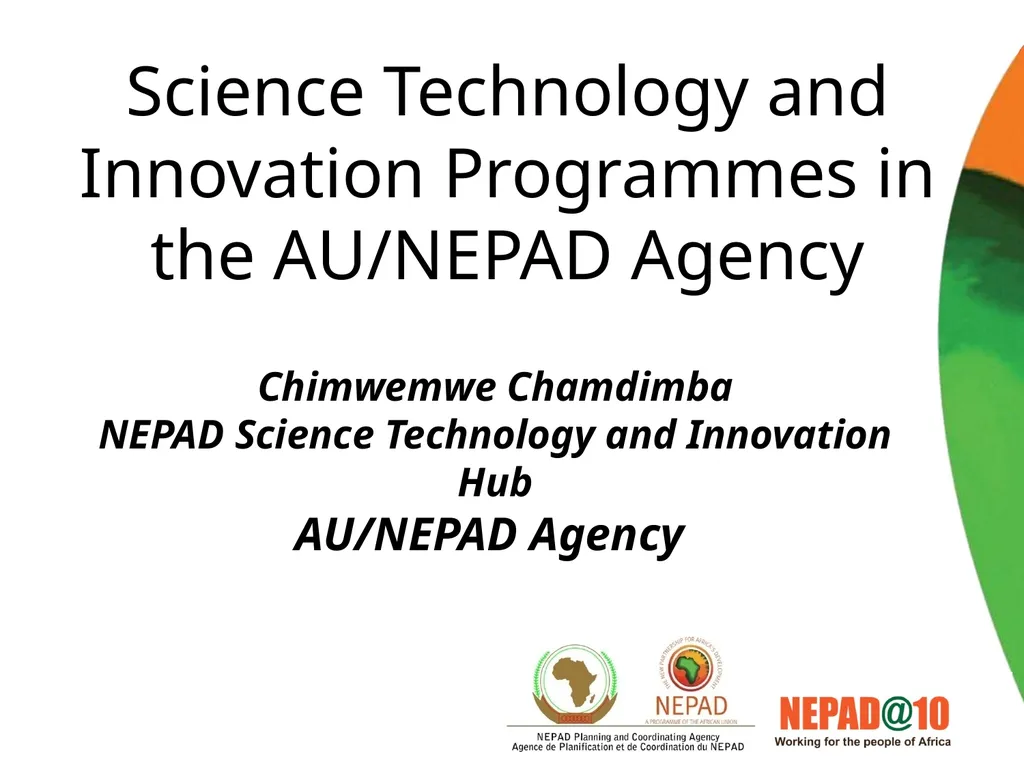Science Technology and Innovation Programmes in - slide 1 of 35