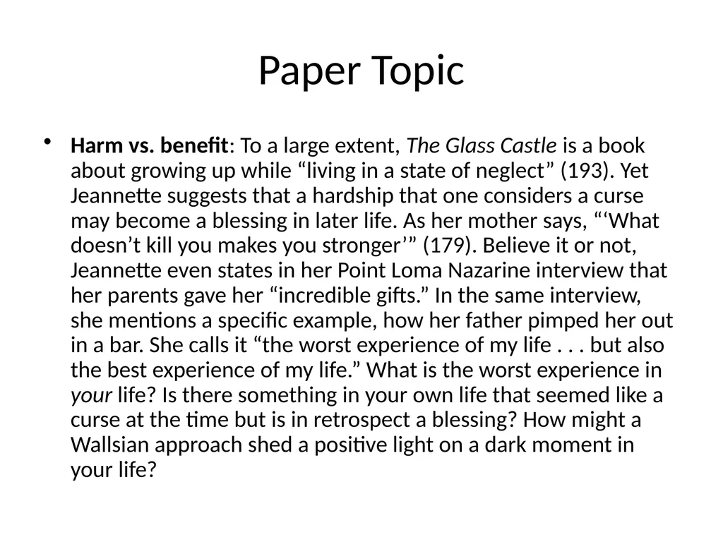 Jeannette Walls’s The Glass Castle Dr. Matthew - slide 42 of 44