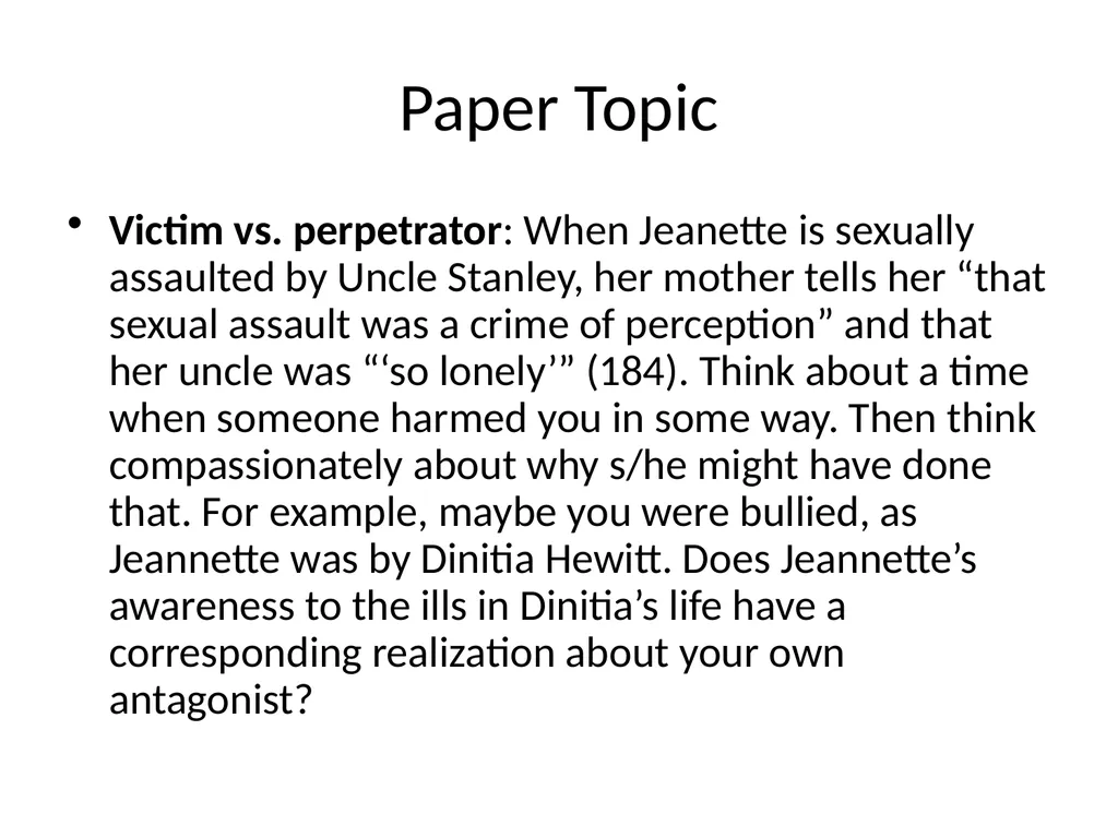 Jeannette Walls’s The Glass Castle Dr. Matthew - slide 43 of 44