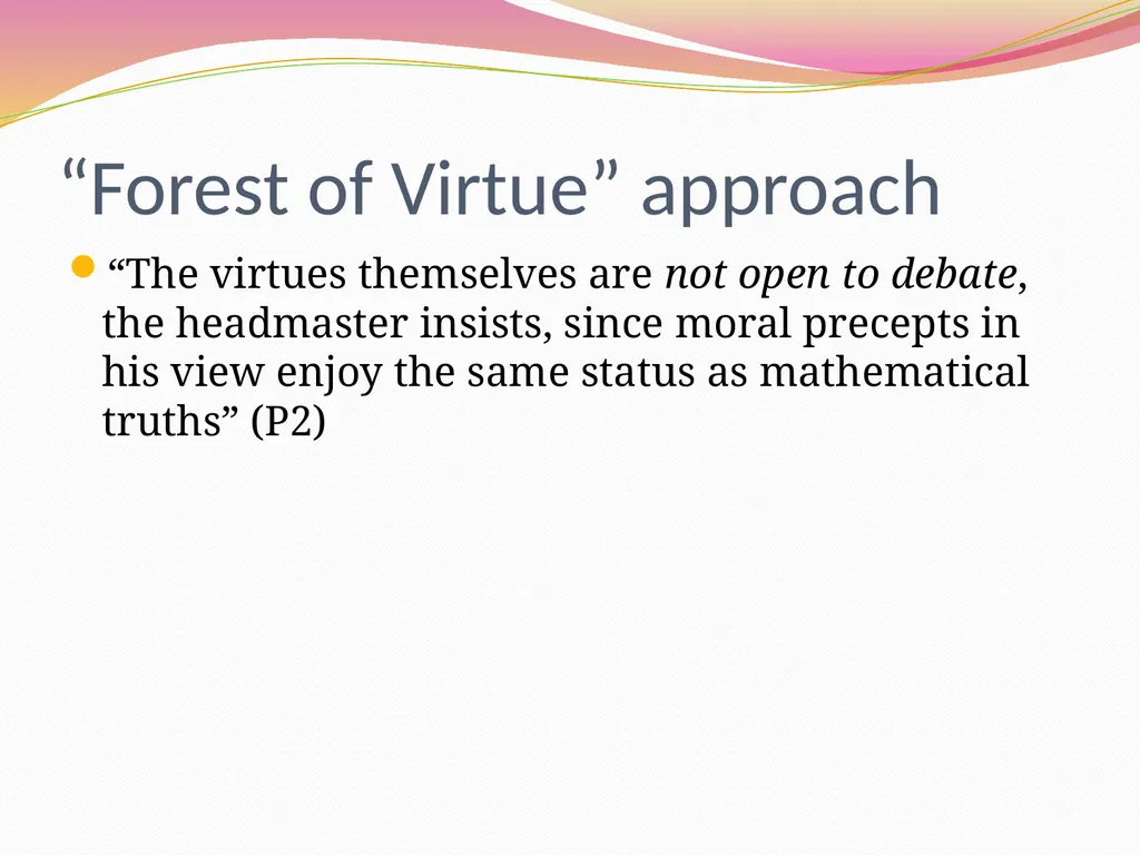 Human Ingenuity,ethics and the articulation - slide 22 of 61