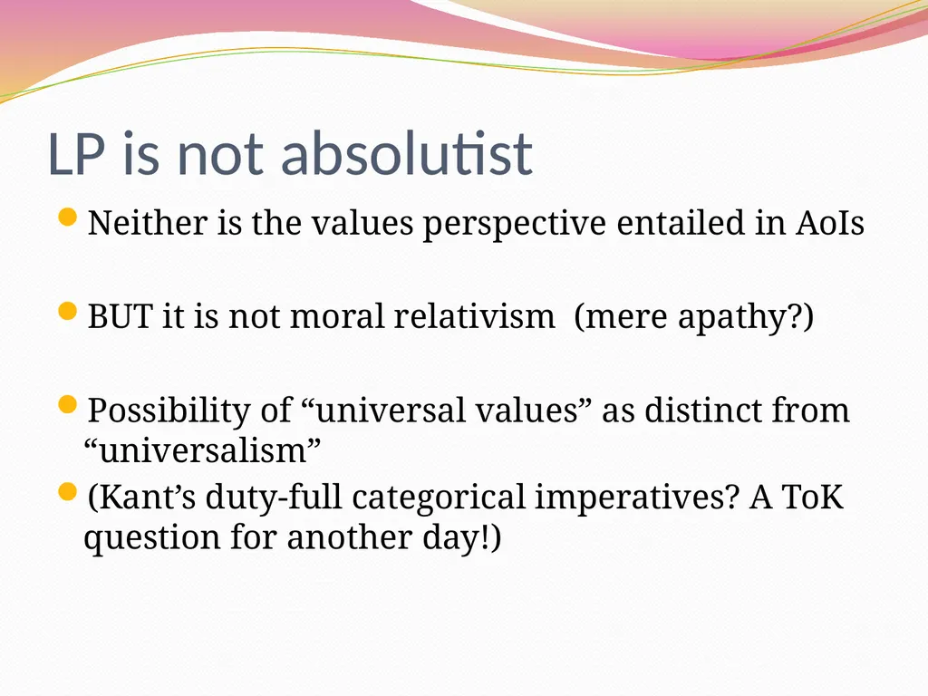 Human Ingenuity,ethics and the articulation - slide 30 of 61