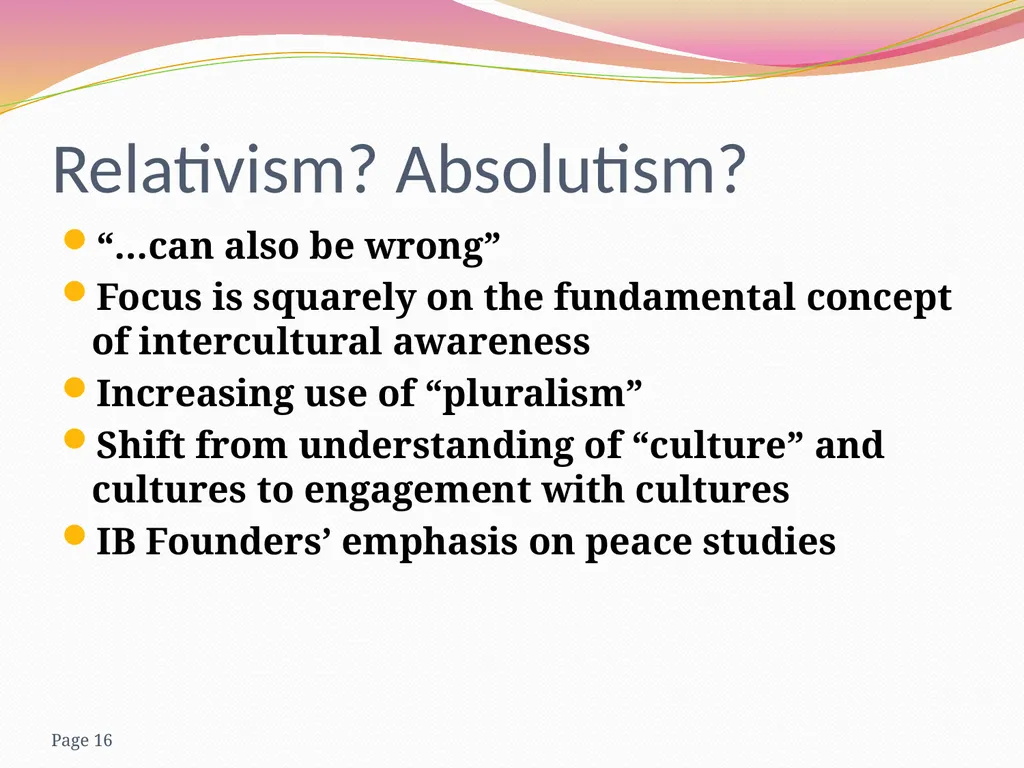 Human Ingenuity,ethics and the articulation - slide 16 of 61
