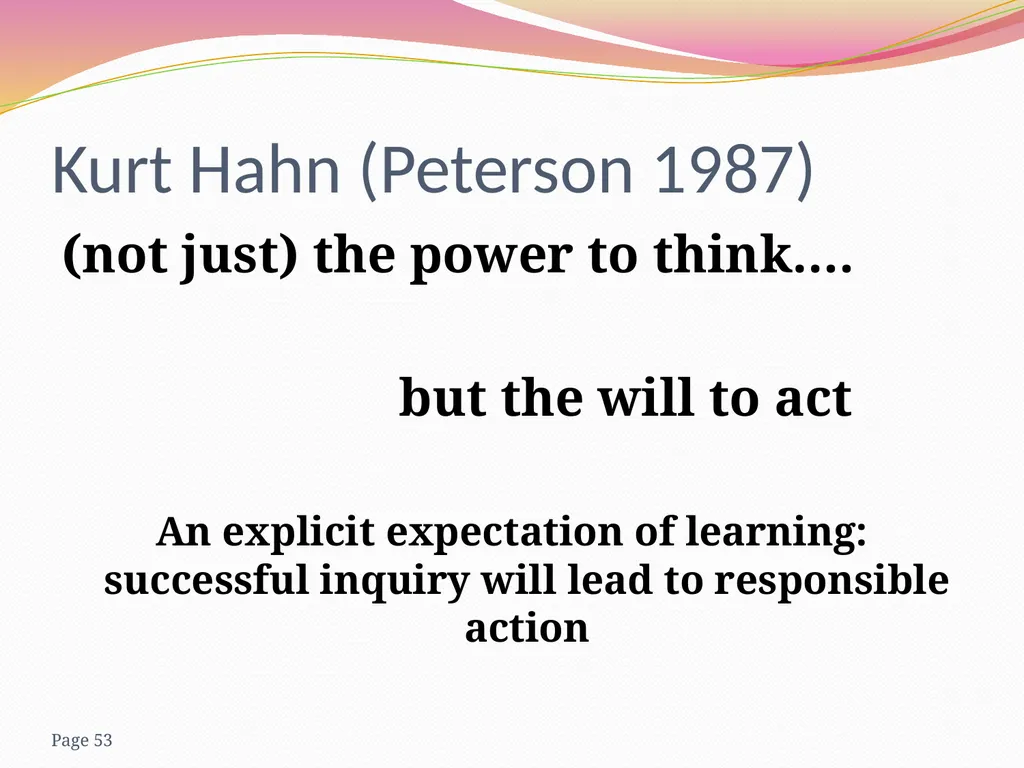 Human Ingenuity,ethics and the articulation - slide 53 of 61