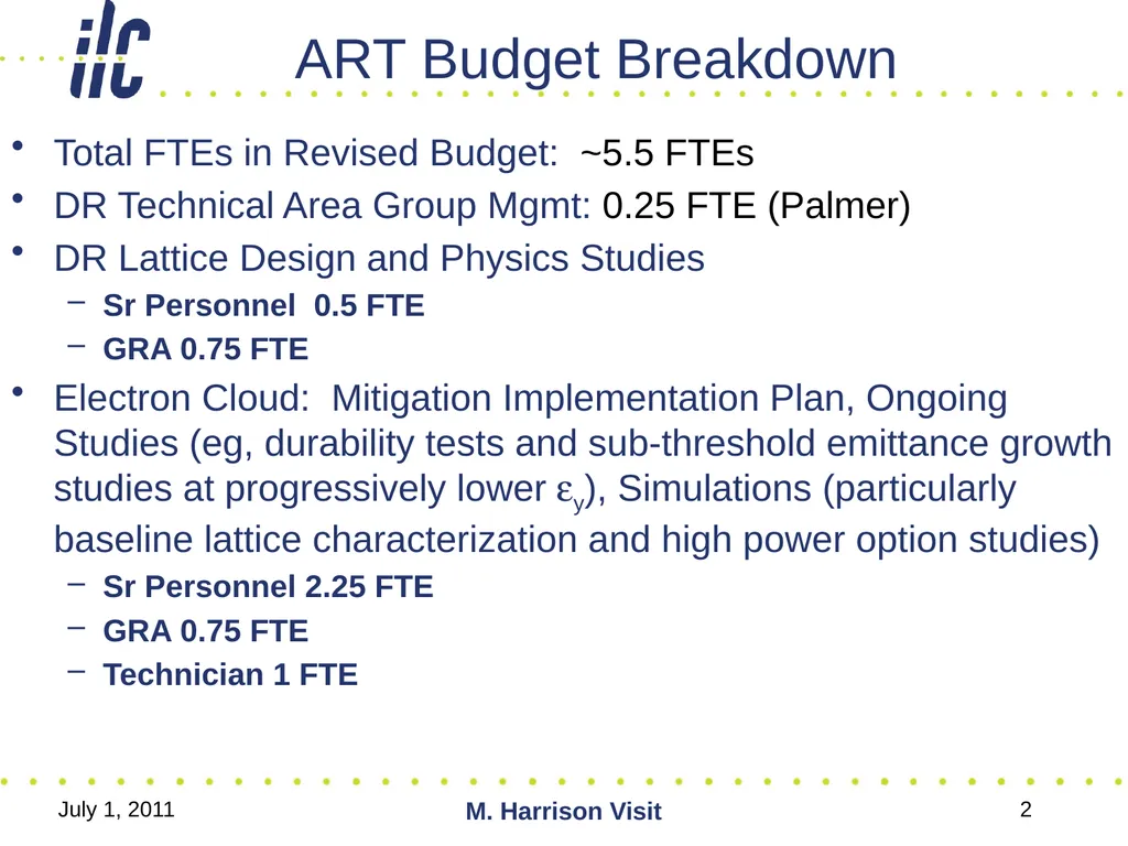 September 12, 2011 Global Design Effort 1 ILC - slide 2 of 18