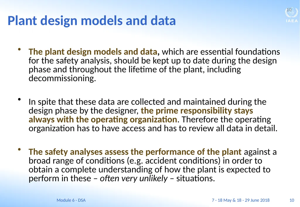 Module VI Deterministic safety analysis F. Adorján - slide 10 of 127