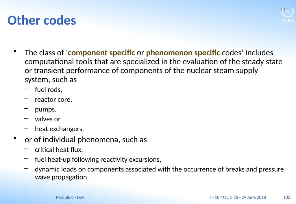 Module VI Deterministic safety analysis F. Adorján - slide 102 of 127