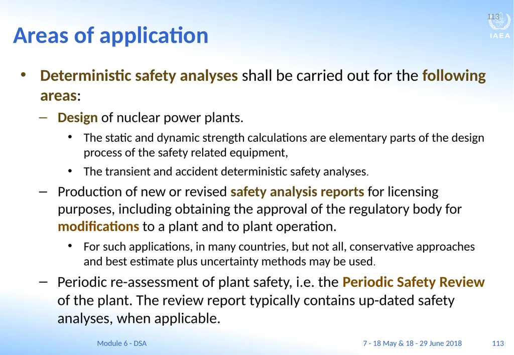Module VI Deterministic safety analysis F. Adorján - slide 113 of 127