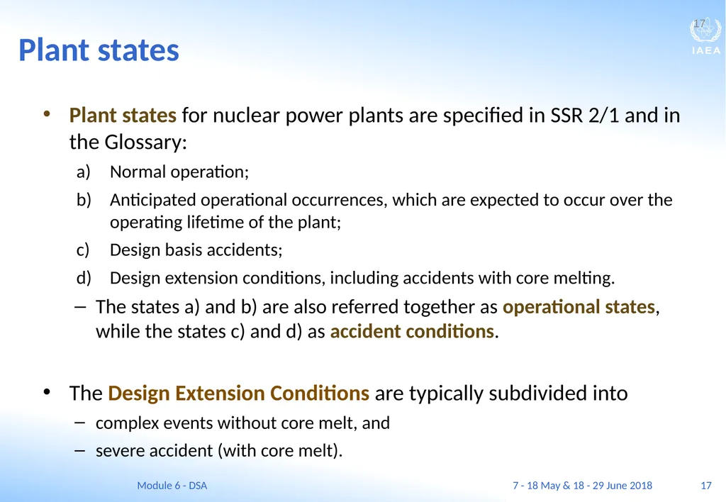 Module VI Deterministic safety analysis F. Adorján - slide 17 of 127