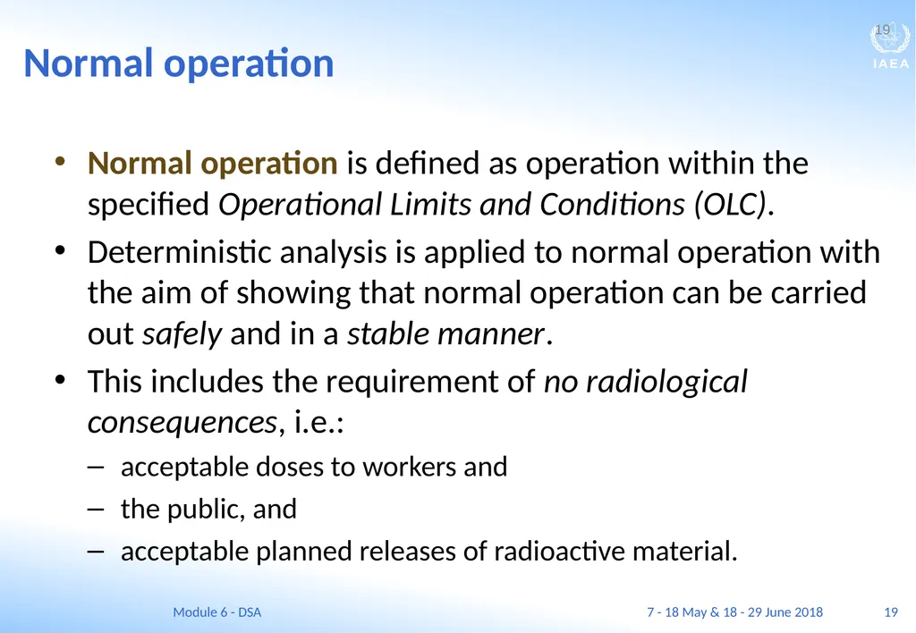 Module VI Deterministic safety analysis F. Adorján - slide 19 of 127