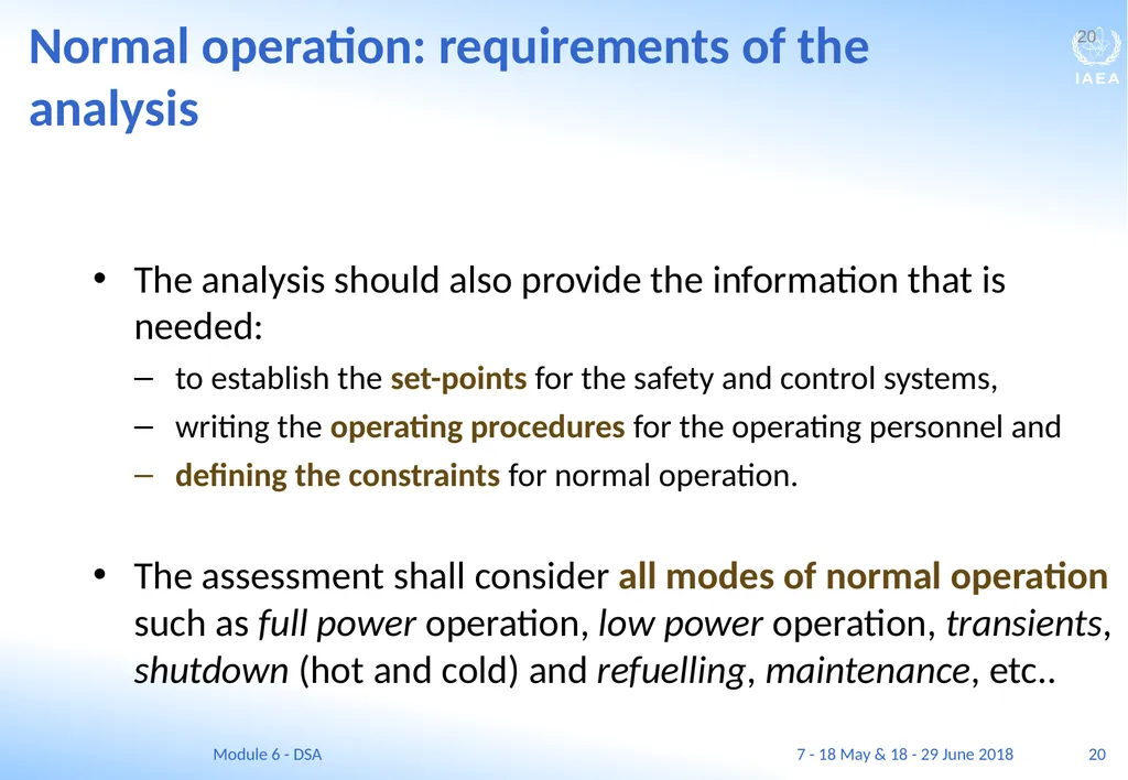 Module VI Deterministic safety analysis F. Adorján - slide 20 of 127