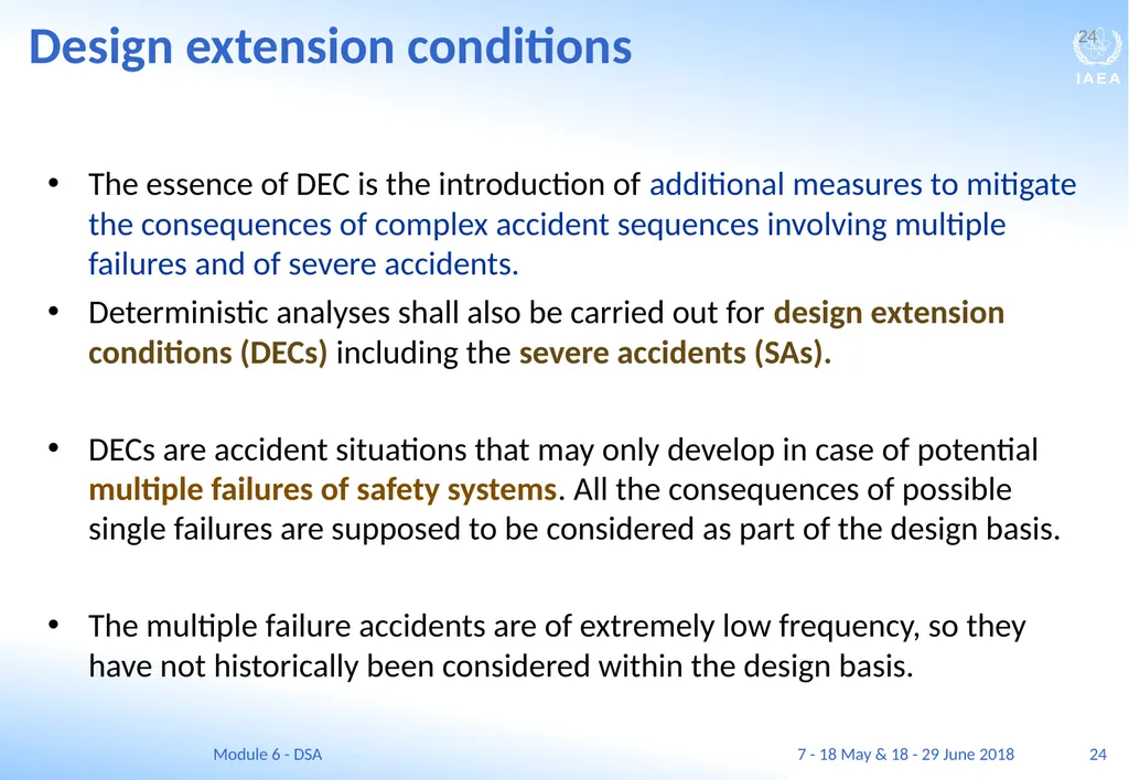 Module VI Deterministic safety analysis F. Adorján - slide 24 of 127