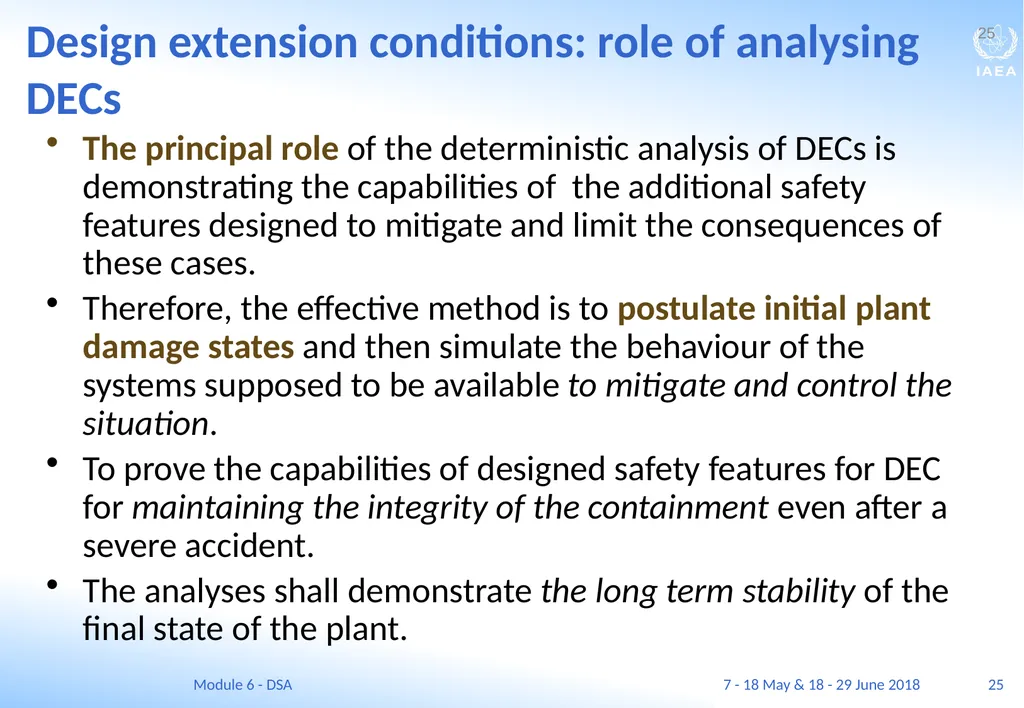 Module VI Deterministic safety analysis F. Adorján - slide 25 of 127