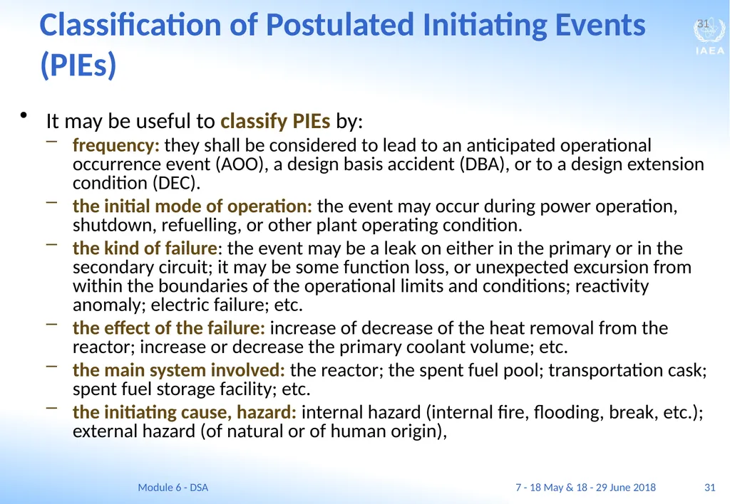 Module VI Deterministic safety analysis F. Adorján - slide 31 of 127