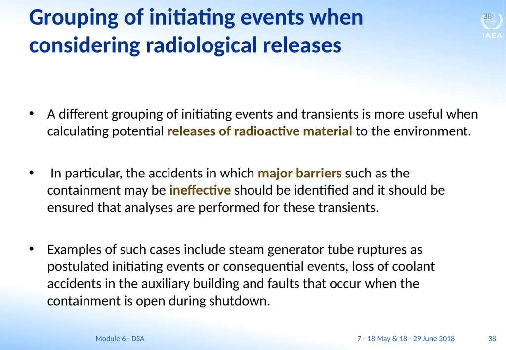 Module VI Deterministic safety analysis F. Adorján - slide 38 of 127
