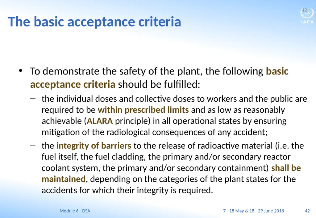 Module VI Deterministic safety analysis F. Adorján - slide 42 of 127