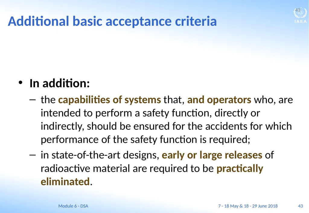 Module VI Deterministic safety analysis F. Adorján - slide 43 of 127