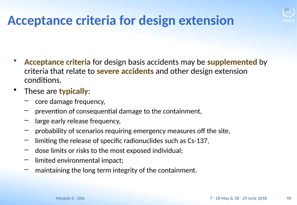 Module VI Deterministic safety analysis F. Adorján - slide 49 of 127