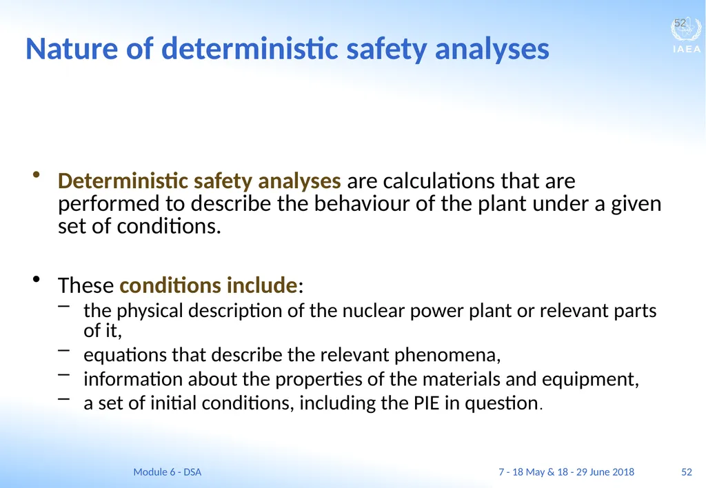 Module VI Deterministic safety analysis F. Adorján - slide 52 of 127