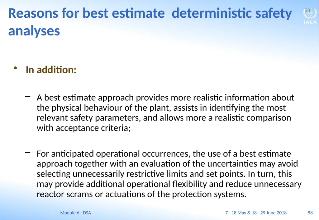 Module VI Deterministic safety analysis F. Adorján - slide 58 of 127