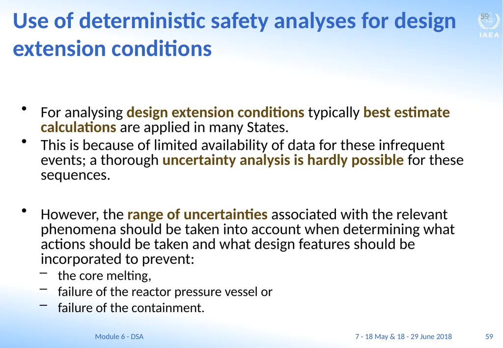 Module VI Deterministic safety analysis F. Adorján - slide 59 of 127