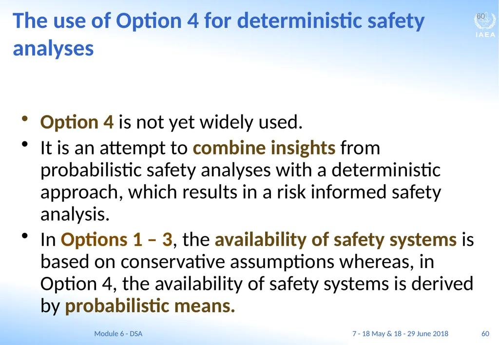 Module VI Deterministic safety analysis F. Adorján - slide 60 of 127