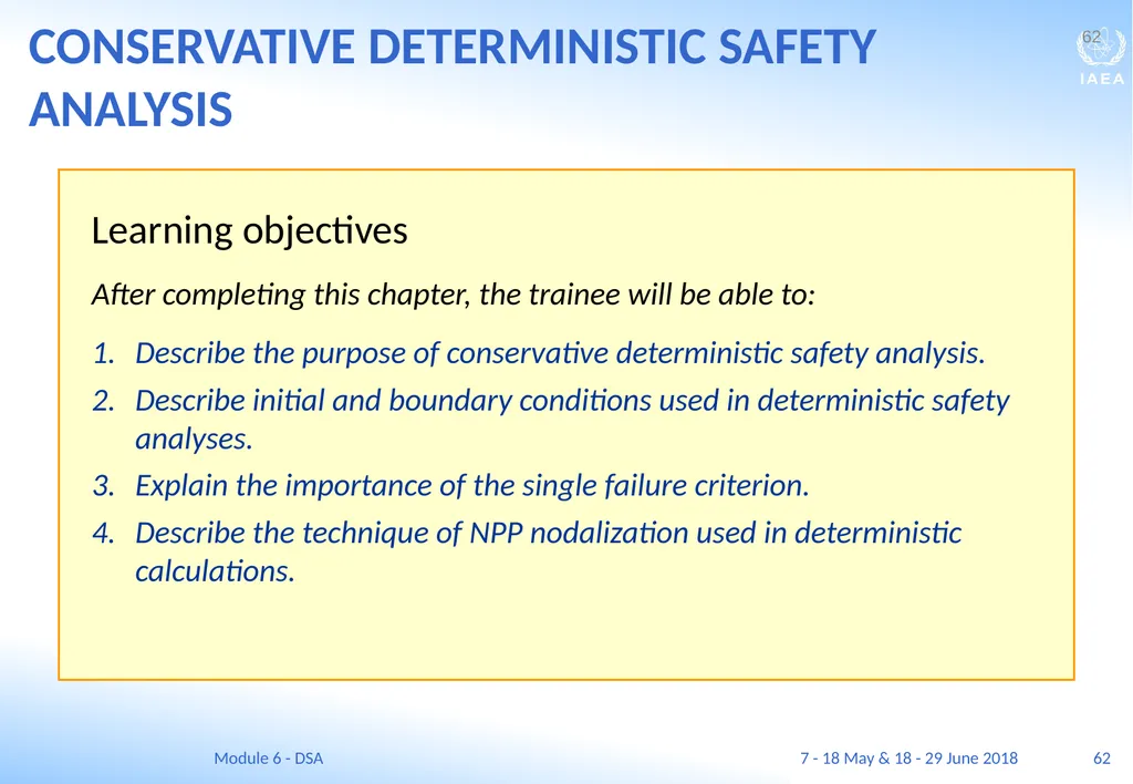 Module VI Deterministic safety analysis F. Adorján - slide 62 of 127