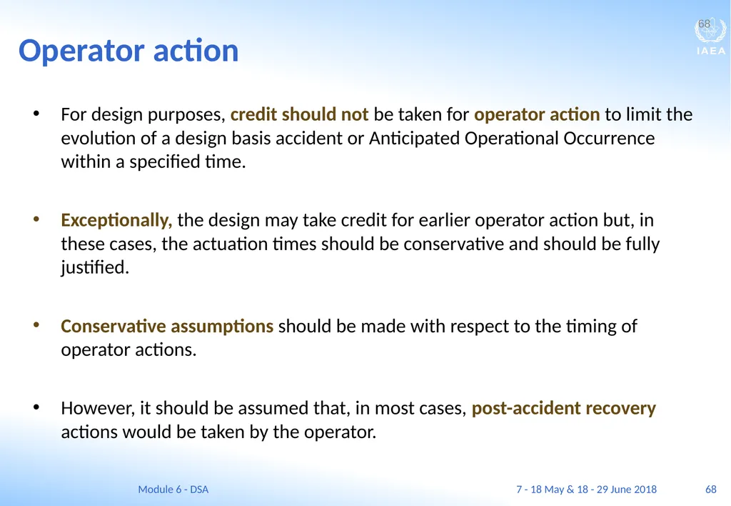 Module VI Deterministic safety analysis F. Adorján - slide 68 of 127