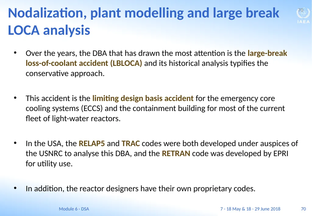 Module VI Deterministic safety analysis F. Adorján - slide 70 of 127