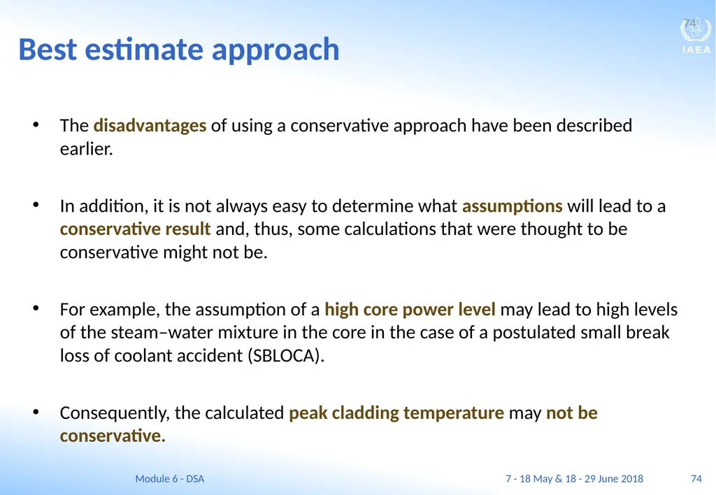 Module VI Deterministic safety analysis F. Adorján - slide 74 of 127