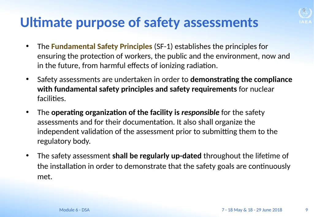 Module VI Deterministic safety analysis F. Adorján - slide 9 of 127