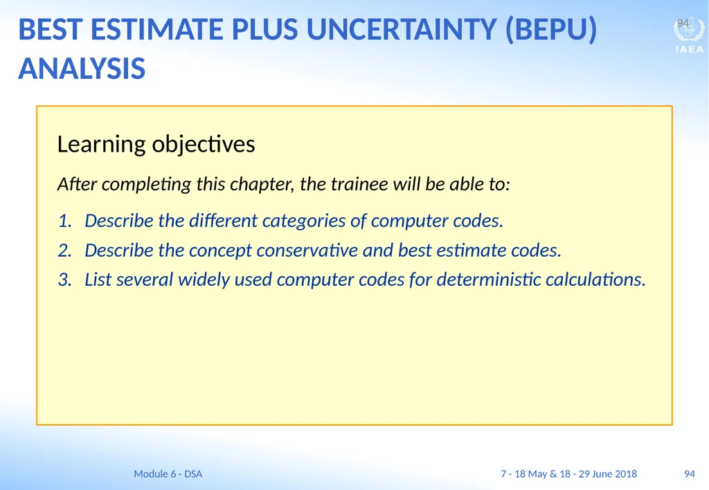 Module VI Deterministic safety analysis F. Adorján - slide 94 of 127