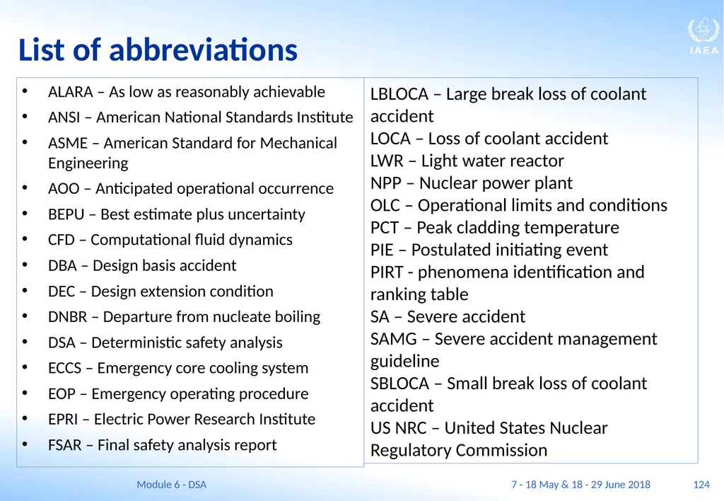 Module VI Deterministic safety analysis F. Adorján - slide 124 of 127