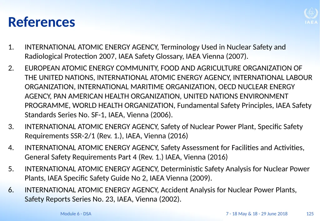 Module VI Deterministic safety analysis F. Adorján - slide 125 of 127