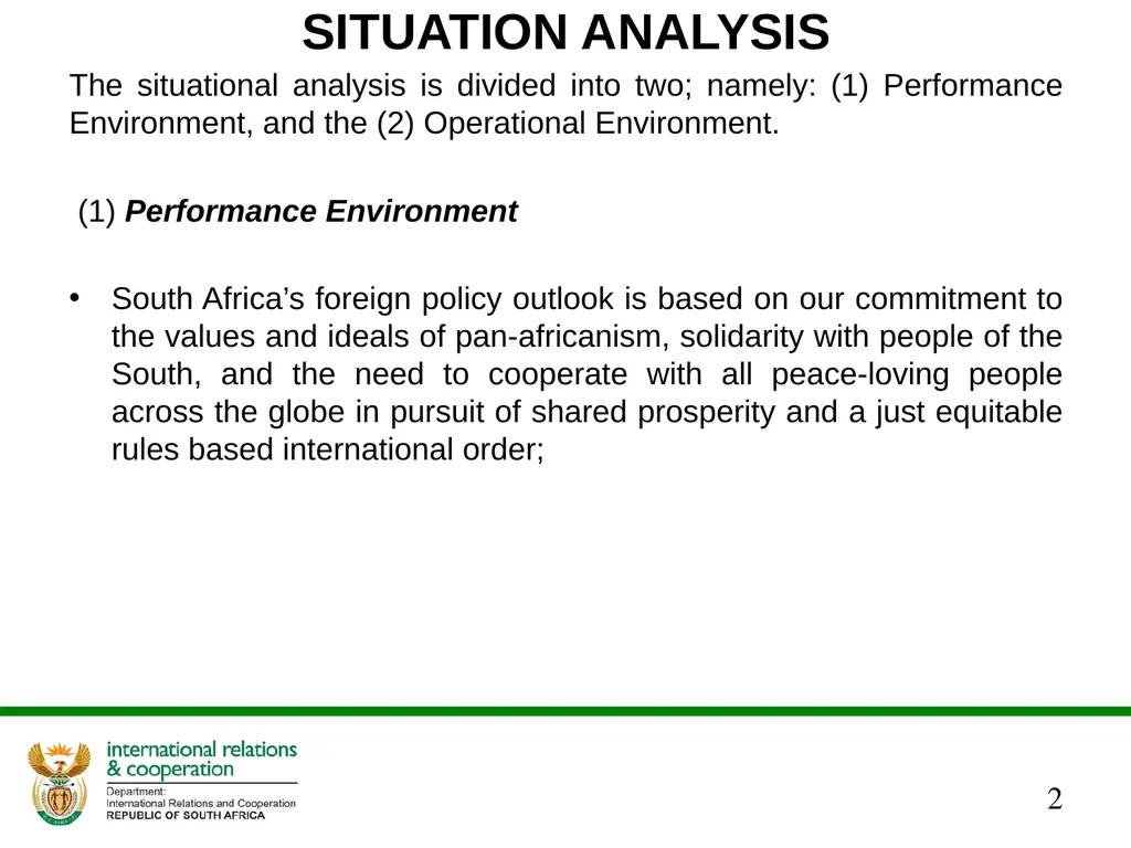 ANNUAL PERFORMANCE PLAN 2017/ 2018 PRESENTATION TO - slide 2 of 33