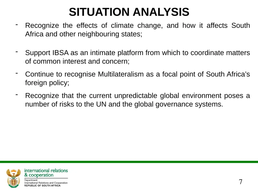 ANNUAL PERFORMANCE PLAN 2017/ 2018 PRESENTATION TO - slide 7 of 33