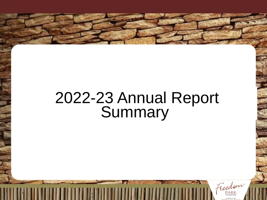 BRIEFING ON APP / ANNUAL REPORT / MANAGEMENT/ - slide 20 of 28