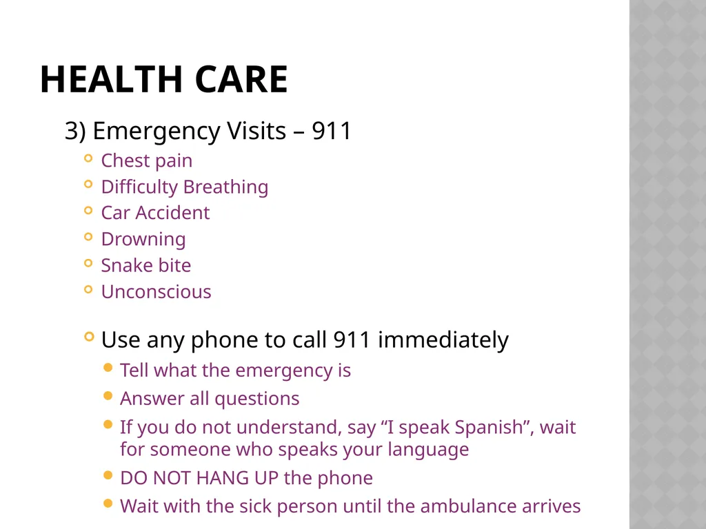 Staying Healthy An English Learner’s guide to - slide 7 of 34