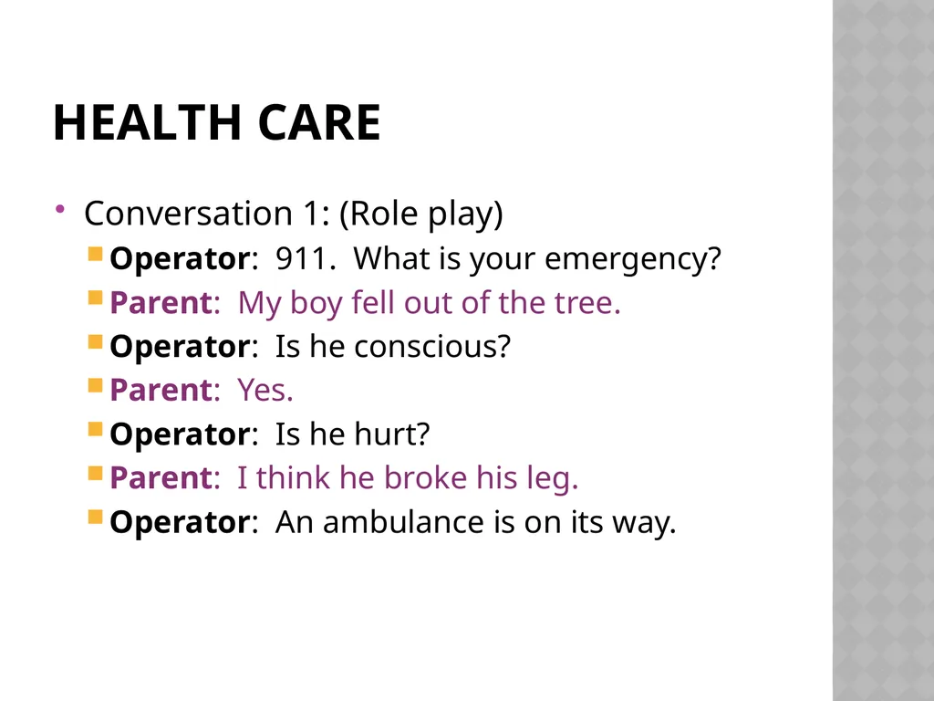 Staying Healthy An English Learner’s guide to - slide 9 of 34