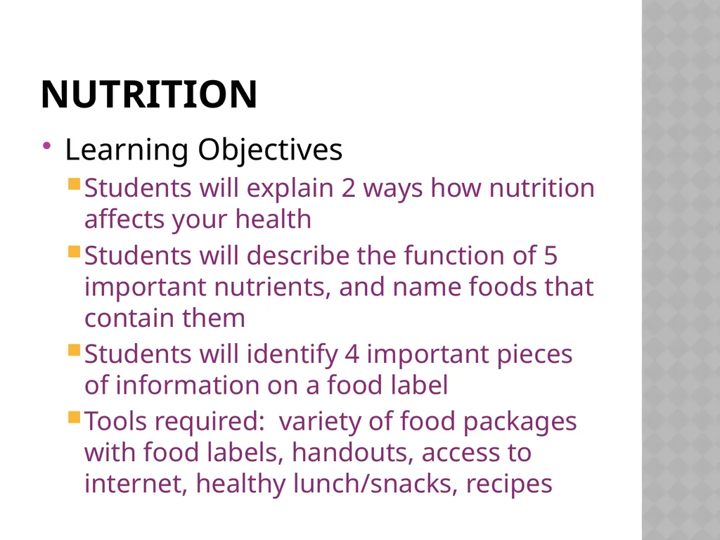 Staying Healthy An English Learner’s guide to - slide 30 of 34