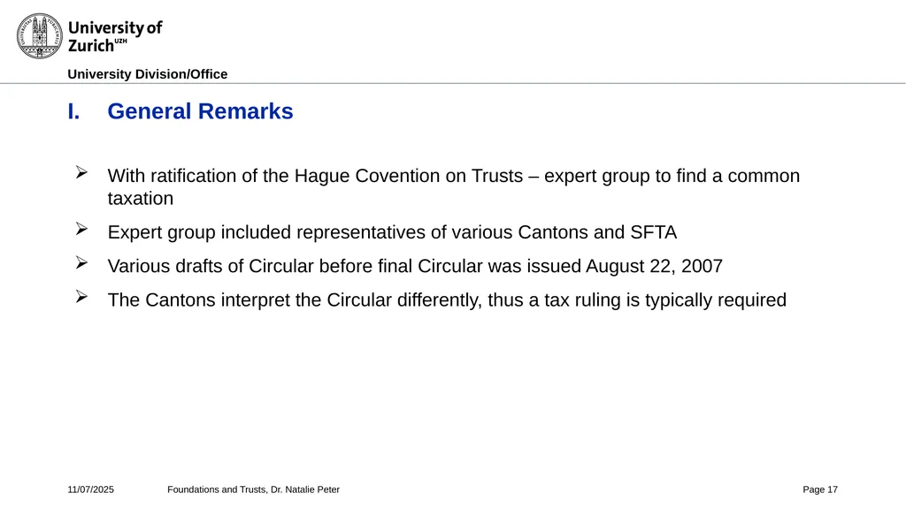 Foundations and Trusts Block 3 – Part II Spring - slide 17 of 61