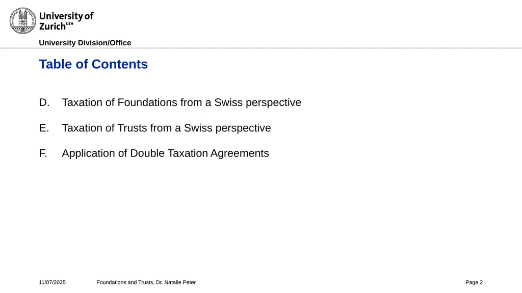Foundations and Trusts Block 3 – Part II Spring - slide 2 of 61