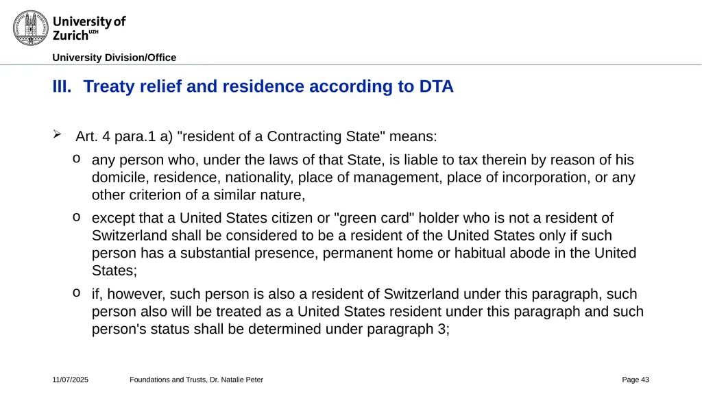 Foundations and Trusts Block 3 – Part II Spring - slide 43 of 61