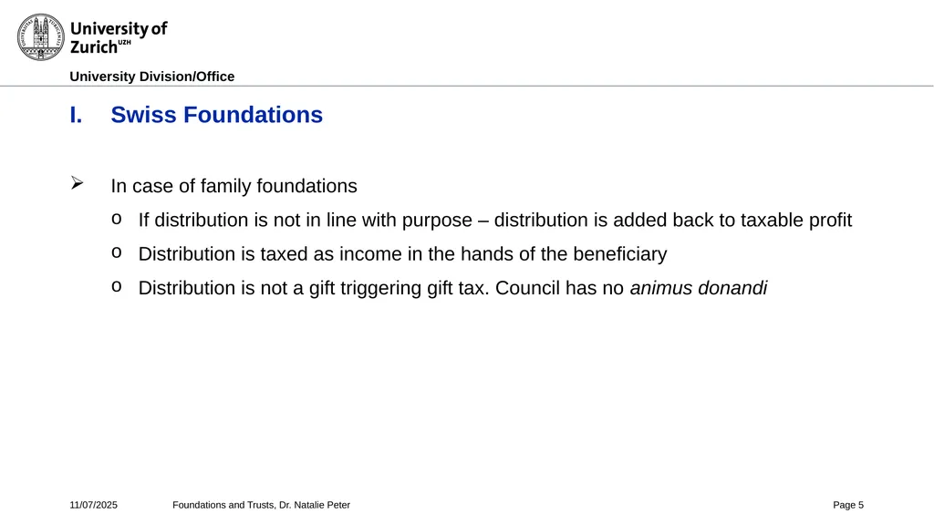 Foundations and Trusts Block 3 – Part II Spring - slide 5 of 61