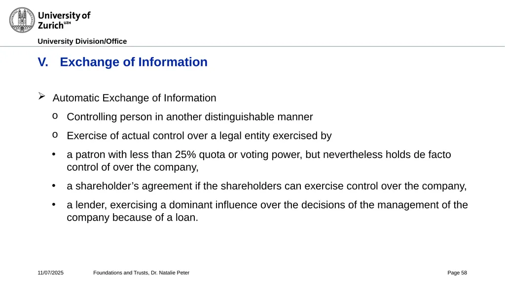Foundations and Trusts Block 3 – Part II Spring - slide 58 of 61