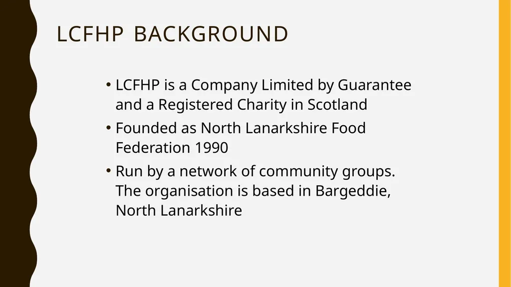 Lanarkshire community food & health partnership - slide 3 of 32